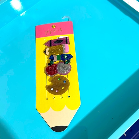 COPY - New: 2 Hard to find Piper•k school themed hair clips! Just in time for s… - Picture 3 of 4